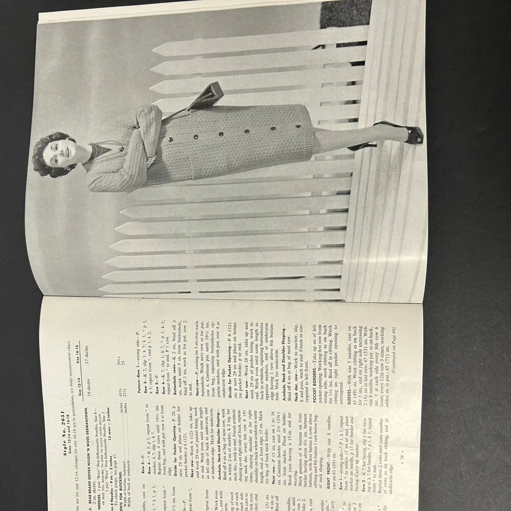 Vintage 1950s Knitting‎ Crochet Pattern Booklet Lot 1950s Good